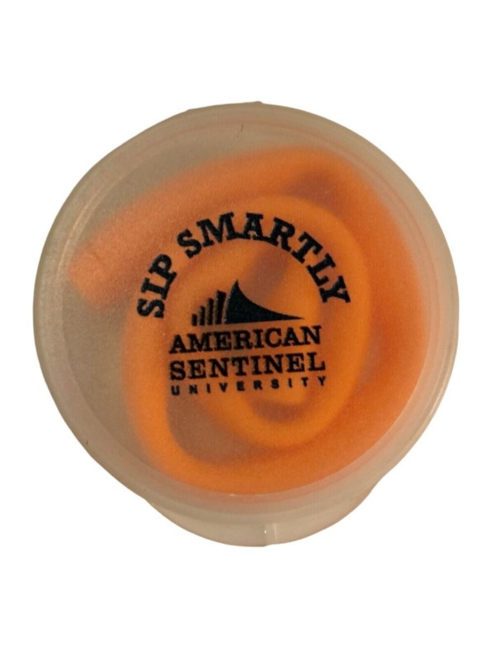 Sip Smartly Reusable Flexible Straw Plastic Case Orange 10 inch